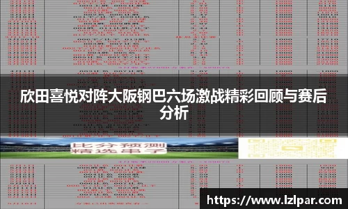 欣田喜悦对阵大阪钢巴六场激战精彩回顾与赛后分析